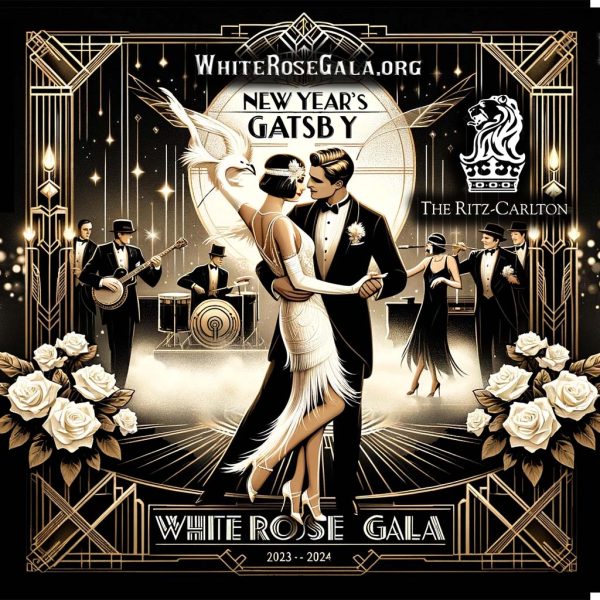 Mardi Gras Gatsby themed gala in Denver